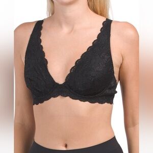 COSABELLA Never Lace Candie Plunge Underwire Bra Color Black Size 32B and 32C